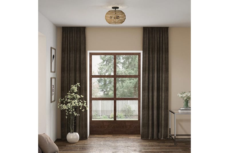 Casablanca Quoizel Taklampa - Bronze - Belysning & el - Inomhusbelysning & lampor - Sovrumslampa - Taklampa sovrum