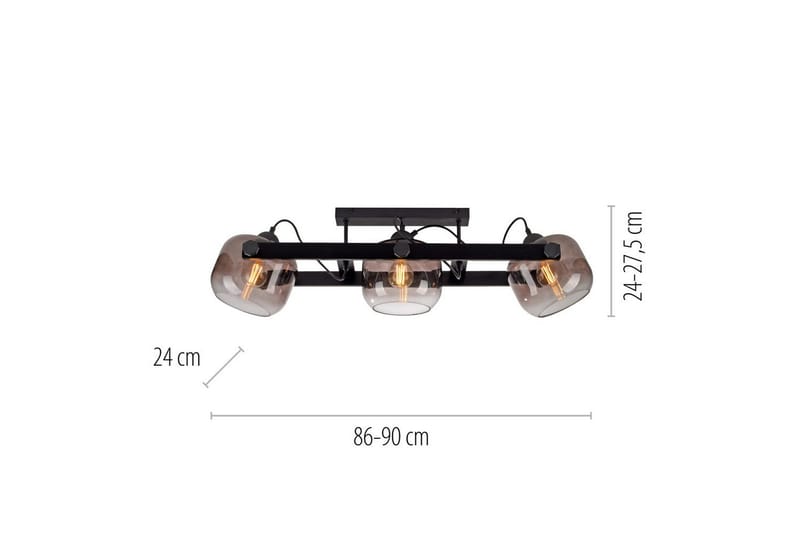 Cup 2.0 Just Light Taklampa - Black - Belysning & el - Inomhusbelysning & lampor - Sovrumslampa - Taklampa sovrum