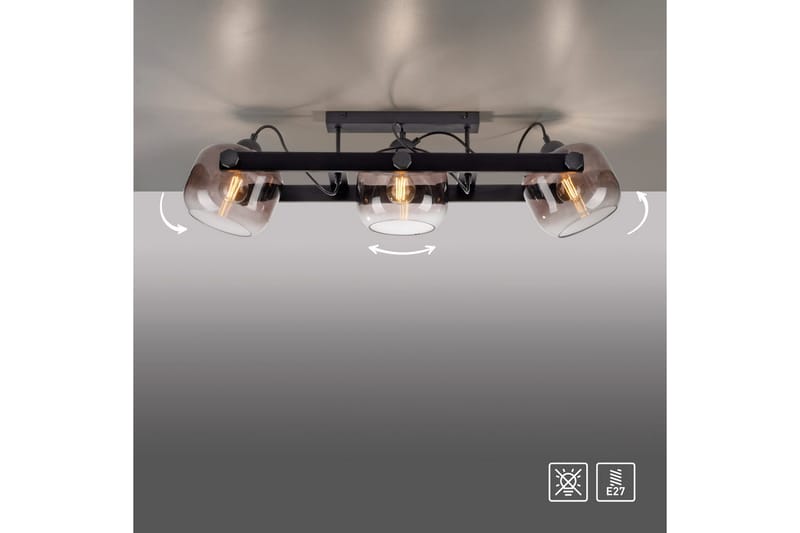 Cup 2.0 Just Light Taklampa - Black - Belysning & el - Inomhusbelysning & lampor - Sovrumslampa - Taklampa sovrum