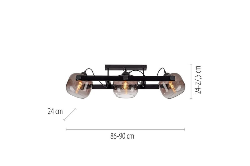 Cup 2.0 Just Light Taklampa - Black - Belysning & el - Inomhusbelysning & lampor - Sovrumslampa - Taklampa sovrum