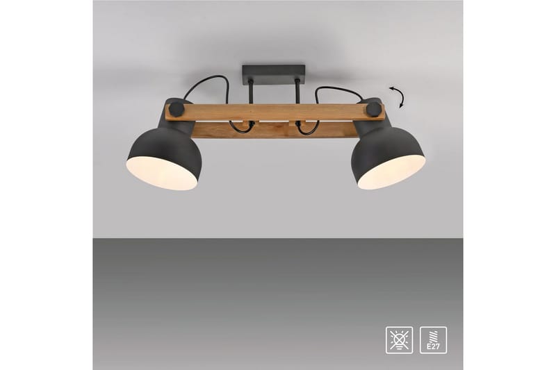 Cup 2.0 Just Light Taklampa - Black - Belysning & el - Inomhusbelysning & lampor - Sovrumslampa - Taklampa sovrum