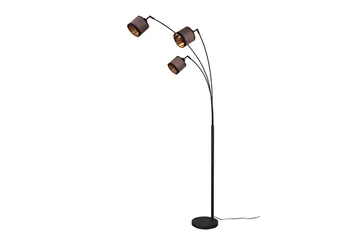 Davos Golvlampa 3L E14 mattsvart/ greige - Matt svart/Greige - Belysning & el - Inomhusbelysning & lampor - Sovrumslampa
