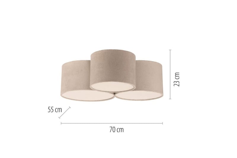 Duro Just Light Taklampa - Beige - Belysning & el - Inomhusbelysning & lampor - Sovrumslampa - Taklampa sovrum