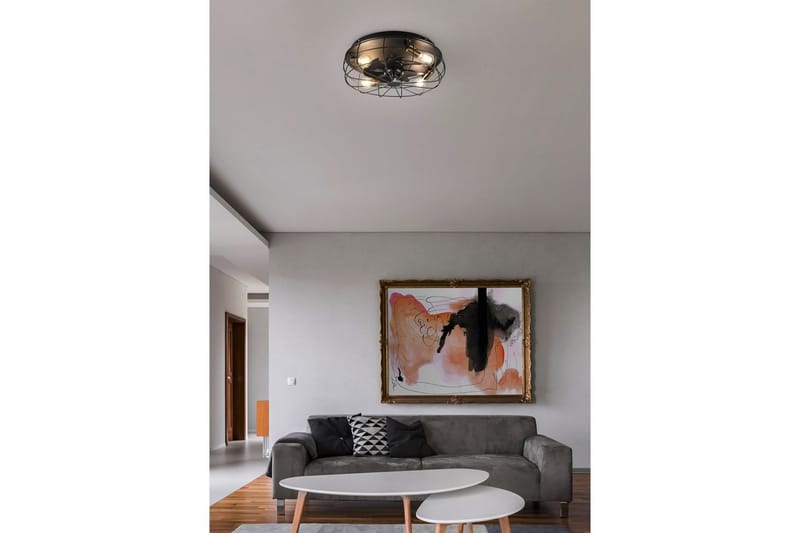 Fläkt TRIO Trondheim Mattsvart - Mattsvart - Belysning & el - Inomhusbelysning & lampor - Sovrumslampa - Taklampa sovrum