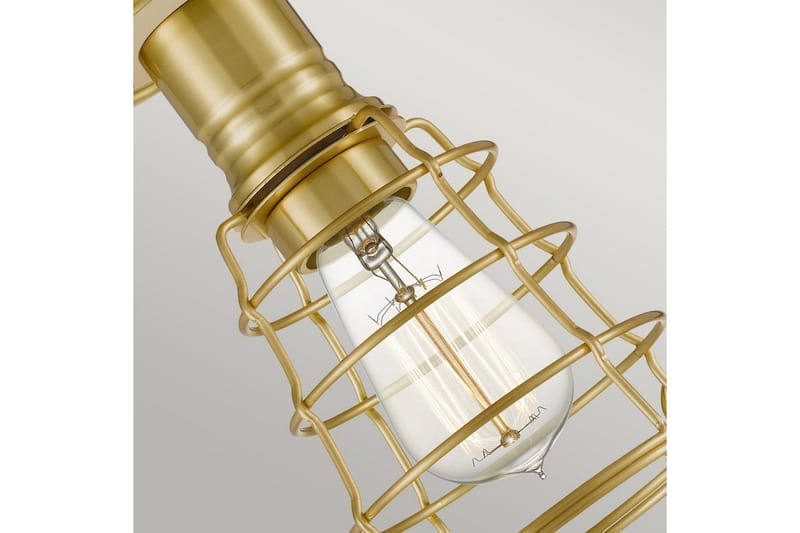 Halvflöjtmonterad Quoizel Mixon Borstad mässing - Borstad mässing - Belysning & el - Inomhusbelysning & lampor - Sovrumslampa - Taklampa sovrum