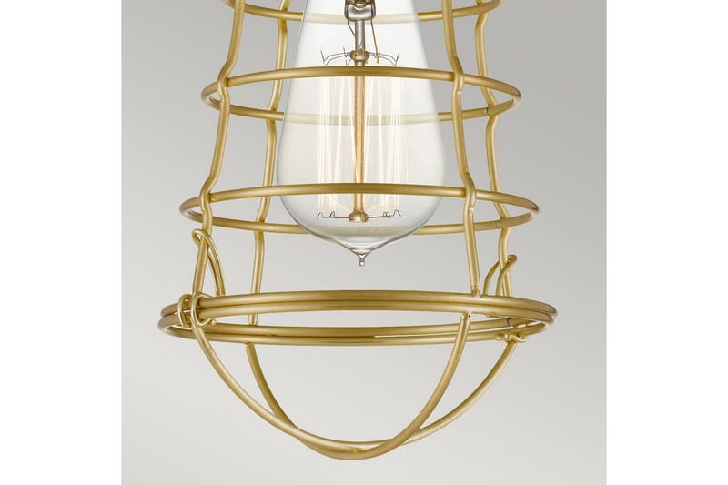 Halvflöjtmonterad Quoizel Mixon Borstad mässing - Borstad mässing - Belysning & el - Inomhusbelysning & lampor - Sovrumslampa - Taklampa sovrum