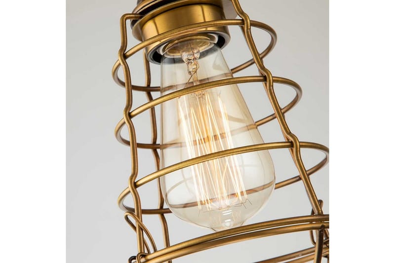 Halvflöjtmonterad Quoizel Mixon Väderbiten Mässing - Väderbiten Mässing - Belysning & el - Inomhusbelysning & lampor - Sovrumslampa - Taklampa sovrum