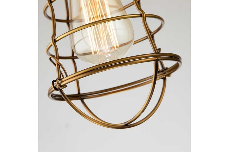 Halvflöjtmonterad Quoizel Mixon Väderbiten Mässing - Väderbiten Mässing - Belysning & el - Inomhusbelysning & lampor - Sovrumslampa - Taklampa sovrum