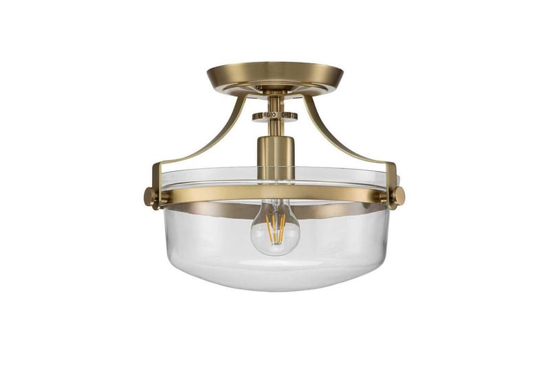 Halvflöjtmonterad Quoizel Penn Station - Belysning & el - Inomhusbelysning & lampor - Sovrumslampa - Taklampa sovrum