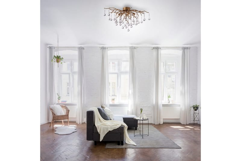 Istapp Paul Neuhaus Taklampa - Brass - Belysning & el - Inomhusbelysning & lampor - Sovrumslampa - Taklampa sovrum