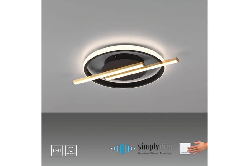 Korsa Just Light Taklampa - Brass - Belysning & el - Inomhusbelysning & lampor - Sovrumslampa - Taklampa sovrum