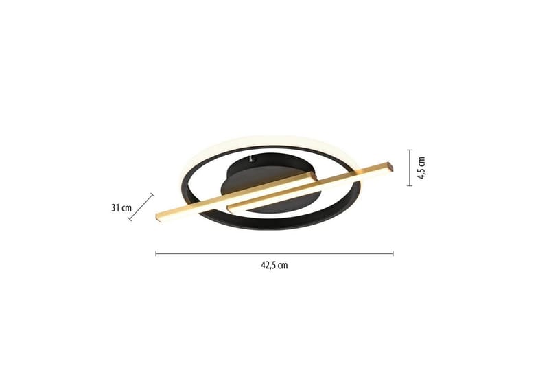 Korsa Just Light Taklampa - Brass - Belysning & el - Inomhusbelysning & lampor - Sovrumslampa - Taklampa sovrum