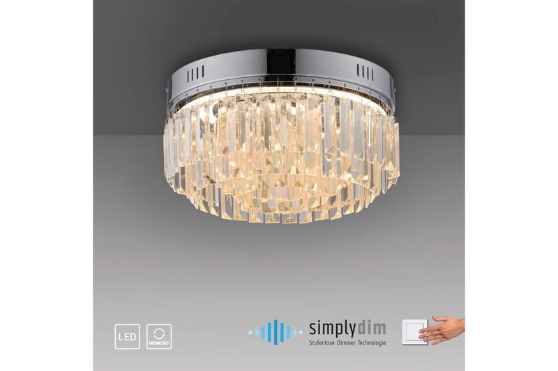 Krista Paul Neuhaus Taklampa - Chrome - Belysning & el - Inomhusbelysning & lampor - Sovrumslampa - Taklampa sovrum