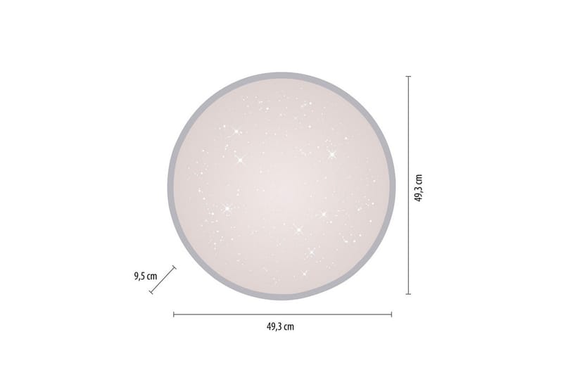 Kyle Just Light Taklampa - Silver - Belysning & el - Inomhusbelysning & lampor - Sovrumslampa - Taklampa sovrum