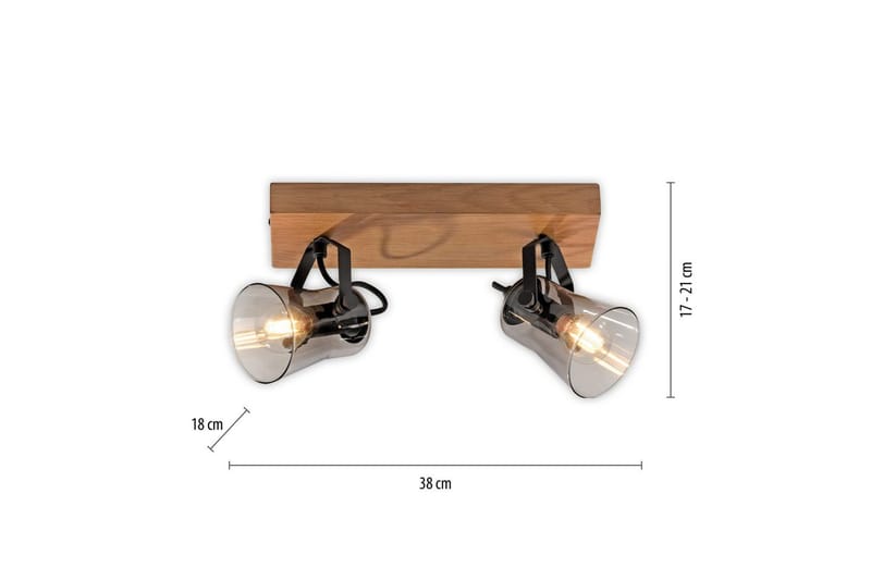 Langström Just Light Taklampa - Wood - Belysning & el - Inomhusbelysning & lampor - Sovrumslampa - Taklampa sovrum