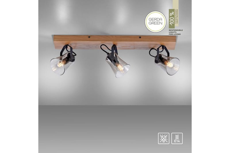 Langström Just Light Taklampa - Wood - Belysning & el - Inomhusbelysning & lampor - Sovrumslampa - Taklampa sovrum