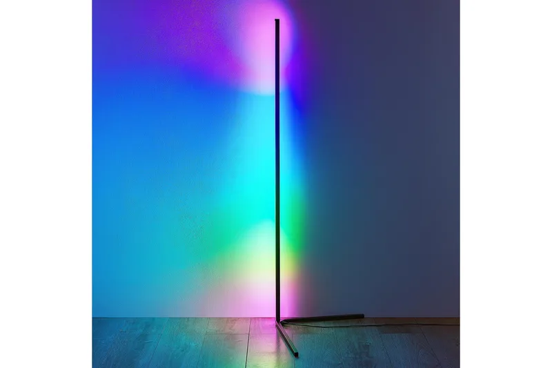 Level LED Golvlampa svart RGB - Svart - Belysning & el - Inomhusbelysning & lampor - Sovrumslampa