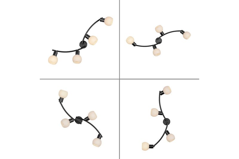 Loki Just Light Taklampa - Black - Belysning & el - Inomhusbelysning & lampor - Sovrumslampa - Taklampa sovrum