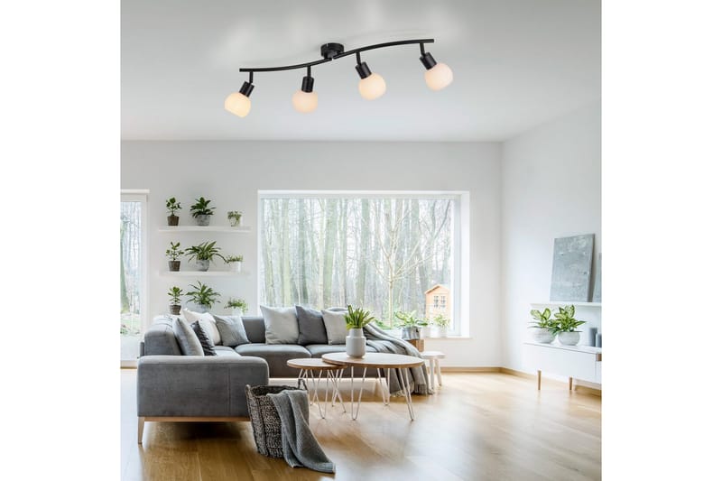 Loki Just Light Taklampa - Black - Belysning & el - Inomhusbelysning & lampor - Sovrumslampa - Taklampa sovrum