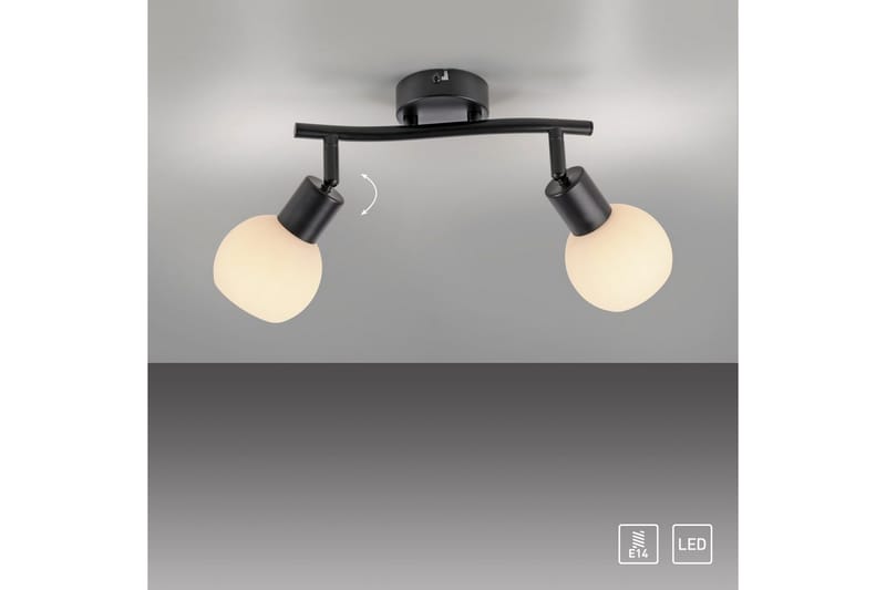 Loki Just Light Taklampa - Black - Belysning & el - Inomhusbelysning & lampor - Sovrumslampa - Taklampa sovrum