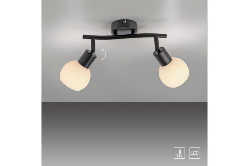 Loki Just Light Taklampa - Black - Belysning & el - Inomhusbelysning & lampor - Sovrumslampa - Taklampa sovrum