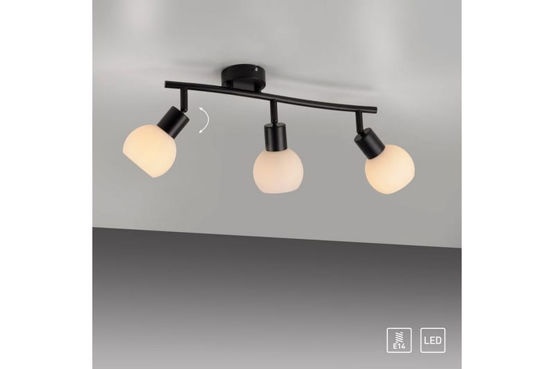 Loki Just Light Taklampa - Black - Belysning & el - Inomhusbelysning & lampor - Sovrumslampa - Taklampa sovrum