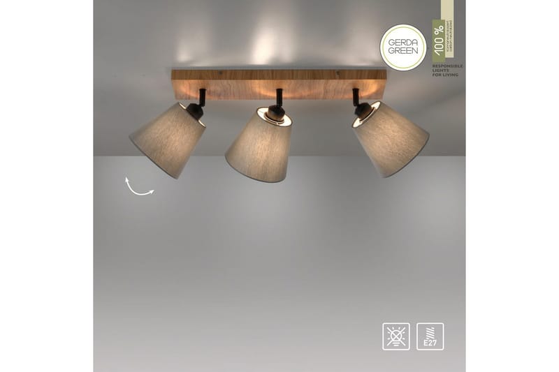 Michel Just Light Taklampa - Wood - Belysning & el - Inomhusbelysning & lampor - Sovrumslampa - Taklampa sovrum