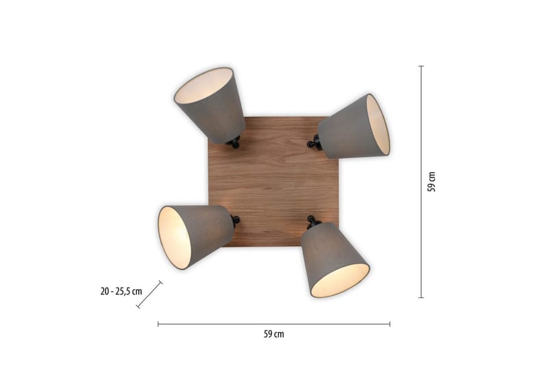 Michel Just Light Taklampa - Wood - Belysning & el - Inomhusbelysning & lampor - Sovrumslampa - Taklampa sovrum