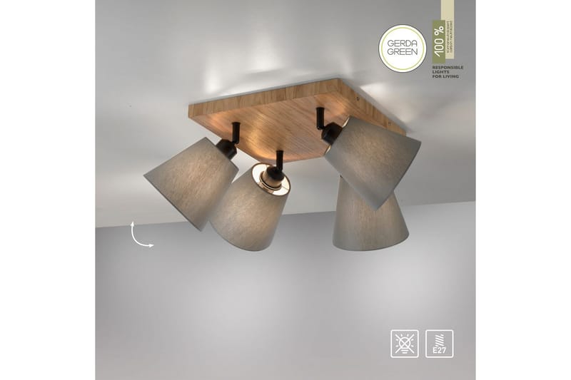 Michel Just Light Taklampa - Wood - Belysning & el - Inomhusbelysning & lampor - Sovrumslampa - Taklampa sovrum