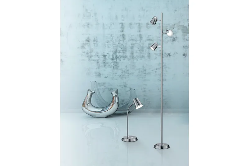 Narcos LED Bordslampa borstad stål - Borstad stål/Vit - Belysning & el - Inomhusbelysning & lampor - Bordslampor - Skrivbordslampa