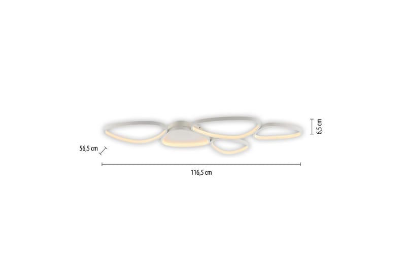 Pebbles Just Light Taklampa - White - Belysning & el - Inomhusbelysning & lampor - Sovrumslampa - Taklampa sovrum