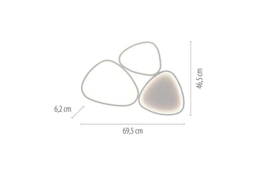 Pebbles Just Light Taklampa - White - Belysning & el - Inomhusbelysning & lampor - Sovrumslampa - Taklampa sovrum