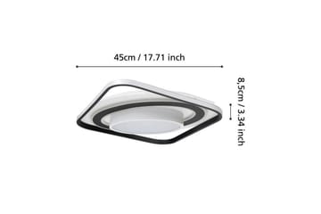 Plafond Eglo Benalauria Svart/Vit - Belysning & el - Inomhusbelysning & lampor - Sovrumslampa - Taklampa sovrum