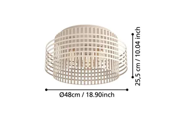 Plafond Eglo Oltamar Sand - Belysning & el - Inomhusbelysning & lampor - Sovrumslampa - Taklampa sovrum