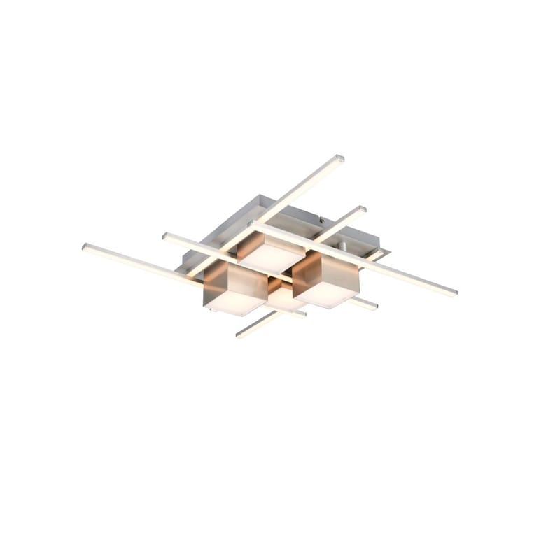 Plafond Roger - Borstad stål - Belysning & el - Inomhusbelysning & lampor - Sovrumslampa - Taklampa sovrum