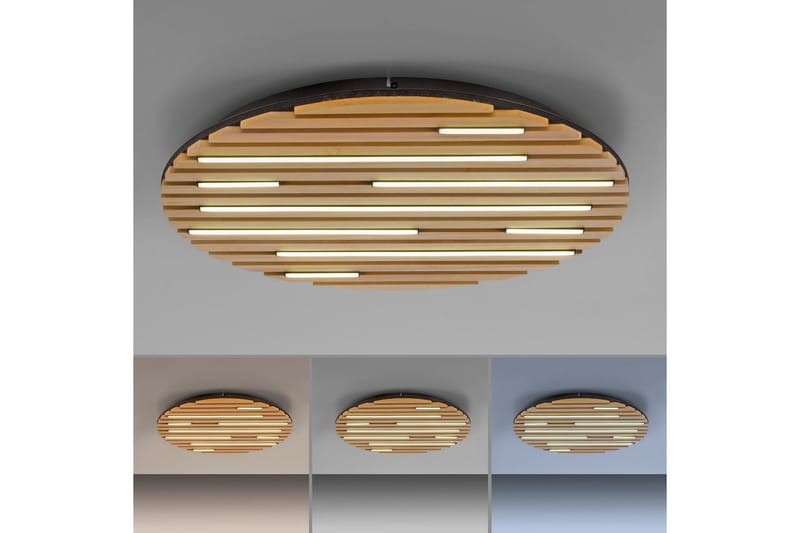 Q-Akustik Paul Neuhaus Vägg/taklampa - Wood - Belysning & el - Inomhusbelysning & lampor - Sovrumslampa - Taklampa sovrum