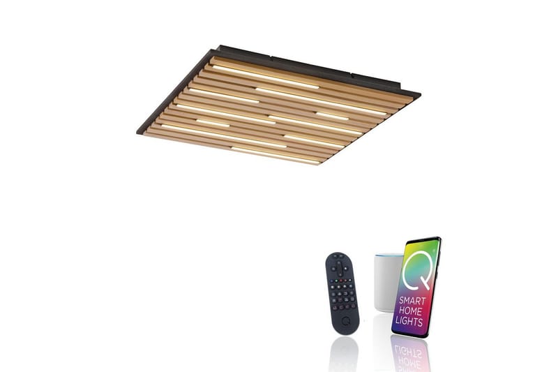 Q-Akustik Paul Neuhaus Vägg/taklampa - Wood - Belysning & el - Inomhusbelysning & lampor - Sovrumslampa - Taklampa sovrum