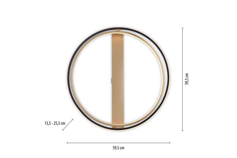 Q-Beluga Paul Neuhaus Taklampa - Brass - Belysning & el - Inomhusbelysning & lampor - Sovrumslampa - Taklampa sovrum