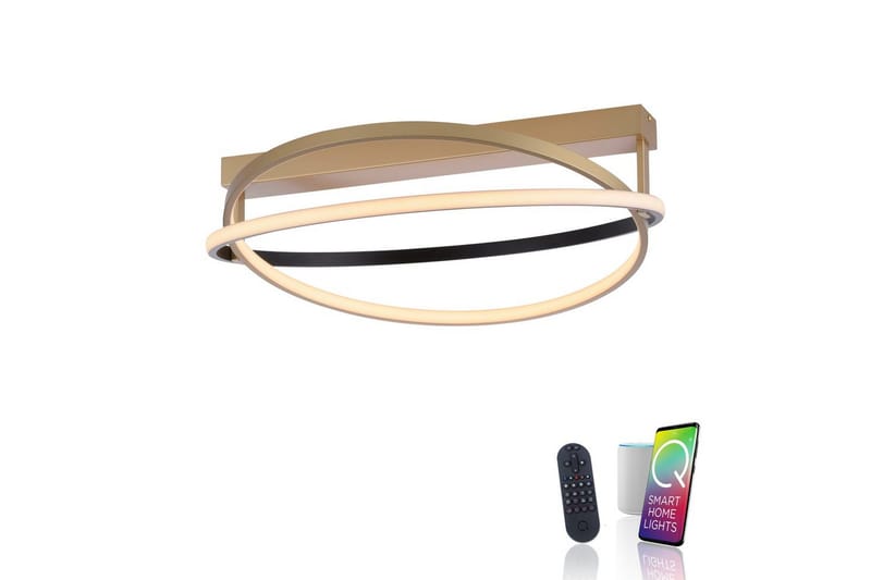 Q-Beluga Paul Neuhaus Taklampa - Brass - Belysning & el - Inomhusbelysning & lampor - Sovrumslampa - Taklampa sovrum