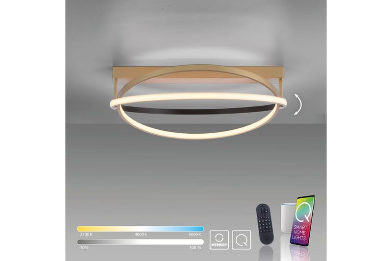 Q-Beluga Paul Neuhaus Taklampa - Brass - Belysning & el - Inomhusbelysning & lampor - Sovrumslampa - Taklampa sovrum