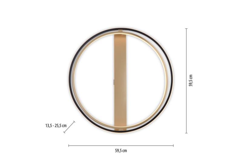 Q-Beluga Paul Neuhaus Taklampa - Brass - Belysning & el - Inomhusbelysning & lampor - Sovrumslampa - Taklampa sovrum
