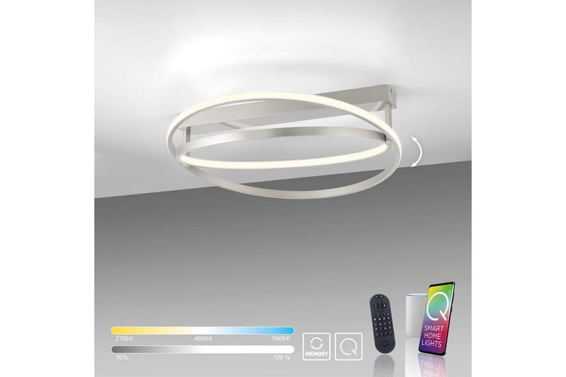 Q-Beluga Paul Neuhaus Taklampa - Grey - Belysning & el - Inomhusbelysning & lampor - Sovrumslampa - Taklampa sovrum