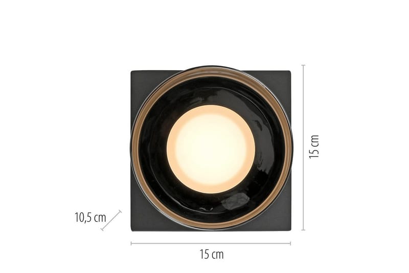 Rika Paul Neuhaus Taklampa - Black - Belysning & el - Inomhusbelysning & lampor - Sovrumslampa - Taklampa sovrum