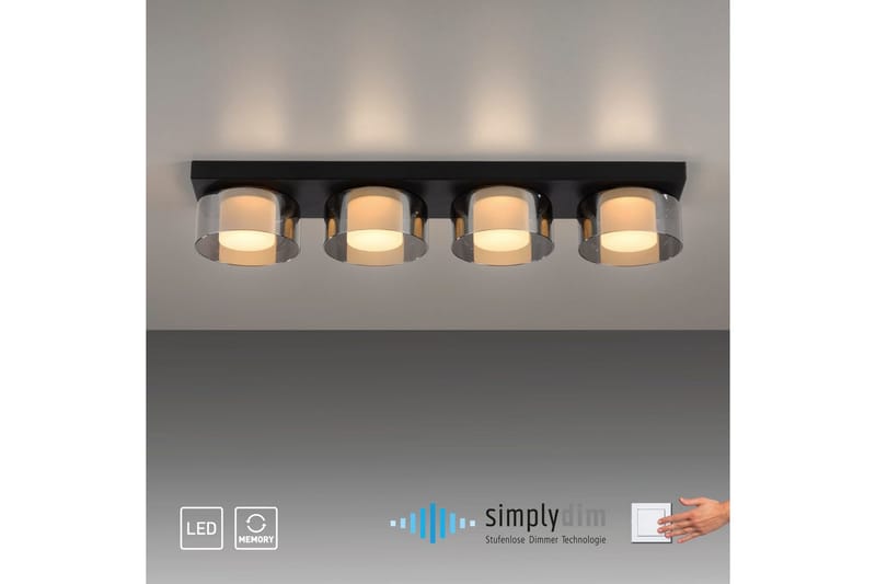 Rika Paul Neuhaus Taklampa - Black - Belysning & el - Inomhusbelysning & lampor - Sovrumslampa - Taklampa sovrum