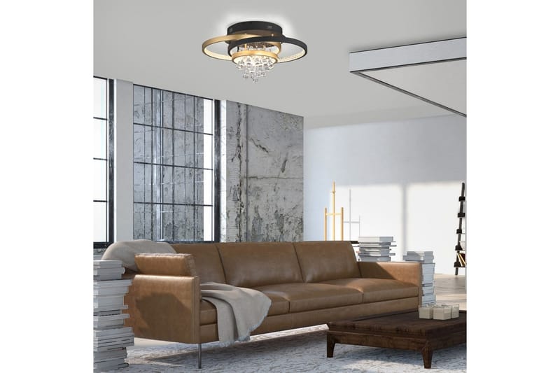 Rotazo Paul Neuhaus Taklampa - Black||Brass - Belysning & el - Inomhusbelysning & lampor - Sovrumslampa - Taklampa sovrum