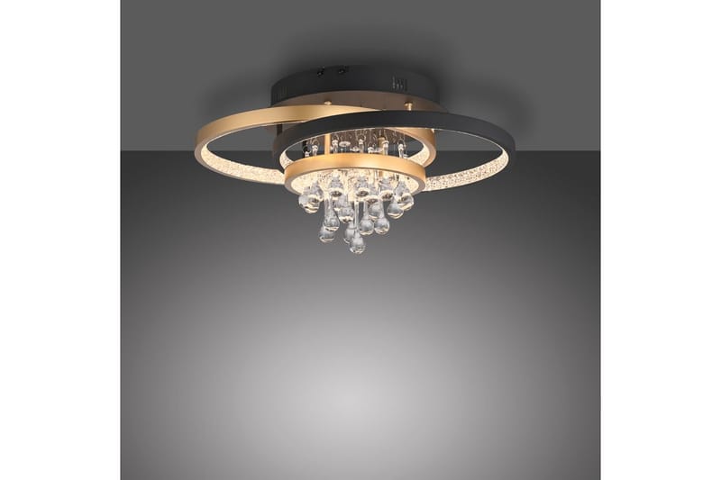 Rotazo Paul Neuhaus Taklampa - Black||Brass - Belysning & el - Inomhusbelysning & lampor - Sovrumslampa - Taklampa sovrum