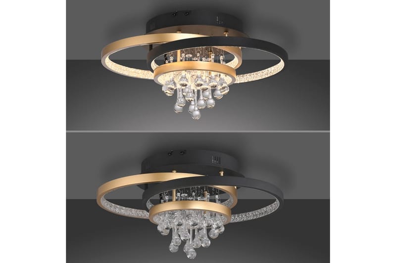 Rotazo Paul Neuhaus Taklampa - Black||Brass - Belysning & el - Inomhusbelysning & lampor - Sovrumslampa - Taklampa sovrum