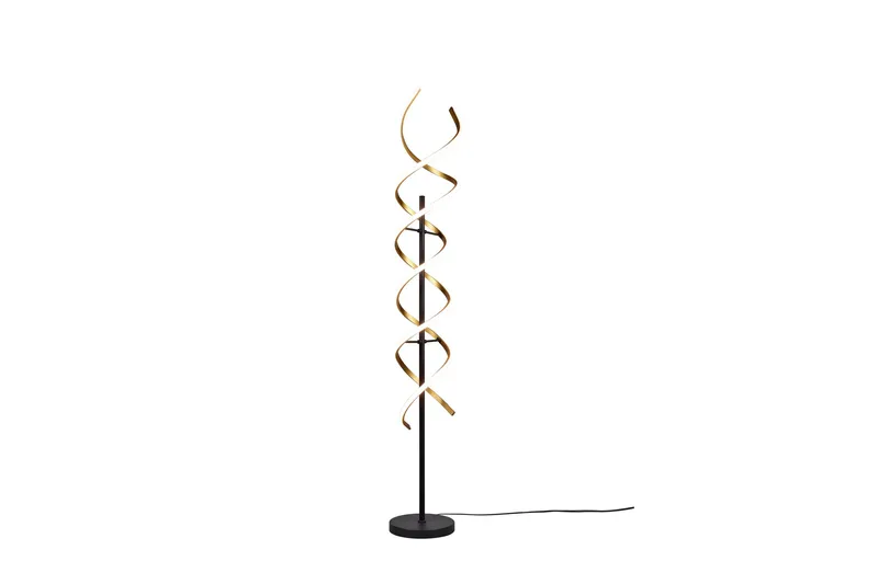 Sequence LED Golvlampa mattmässing/ mattsvart, Matt mässing/Matt svart