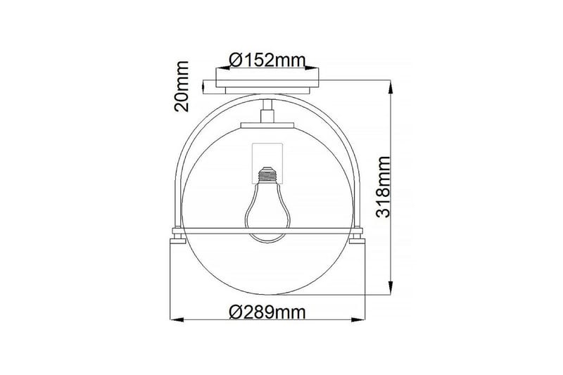Somerset Hinkley Taklampa - Black - Belysning & el - Inomhusbelysning & lampor - Sovrumslampa - Taklampa sovrum
