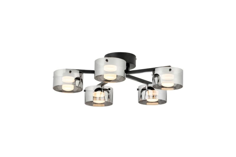 Takbelysning Eglo Copillos Svart/Transparent med 5 Lampor - Belysning & el - Inomhusbelysning & lampor - Sovrumslampa - Taklampa sovrum